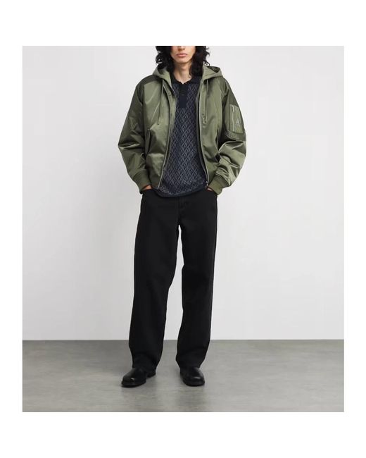 Moose Knuckles Tops ,Zwart ,Apex Knit Polo in het Blue voor heren