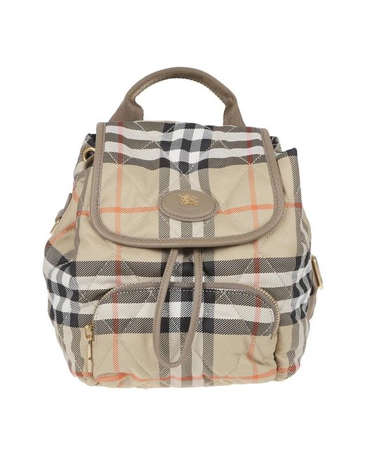 Backpacks Burberry de color Metallic