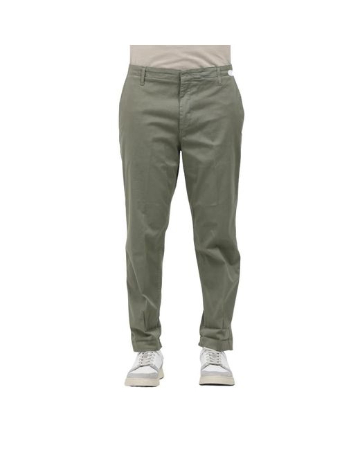 Dondup Green Slim-Fit Trousers for men