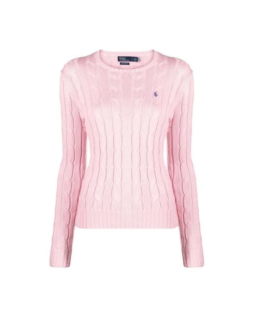 Maglione girocollo in maglia di Polo Ralph Lauren in Pink