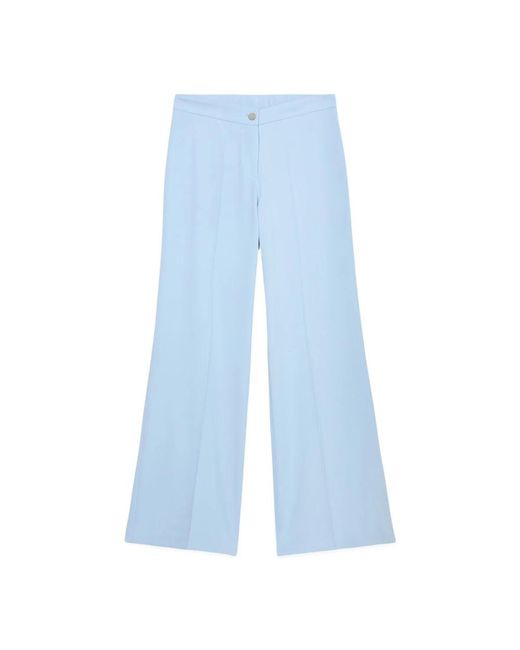 Wide Trousers Oltre de color Blue