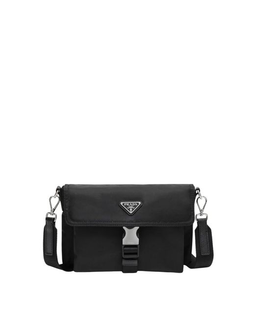 Prada Schoudertas in het Black voor heren