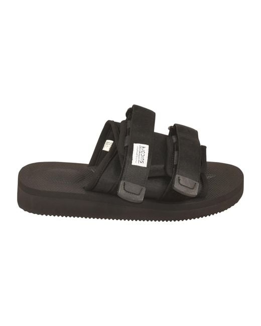 Suicoke Black Sliders
