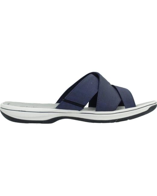 Flat sandals Clarks de color Blue
