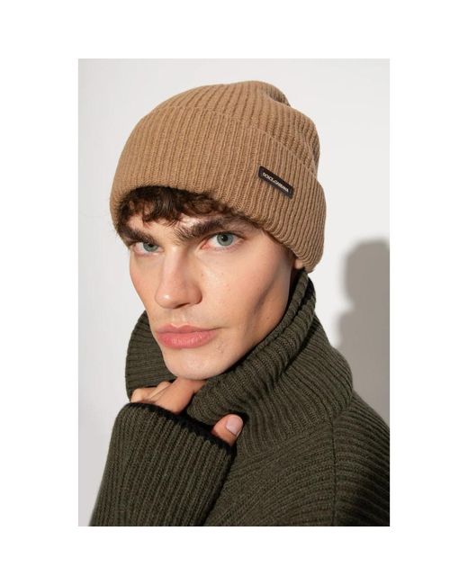 Dolce & Gabbana Natural Cap With Logo for men