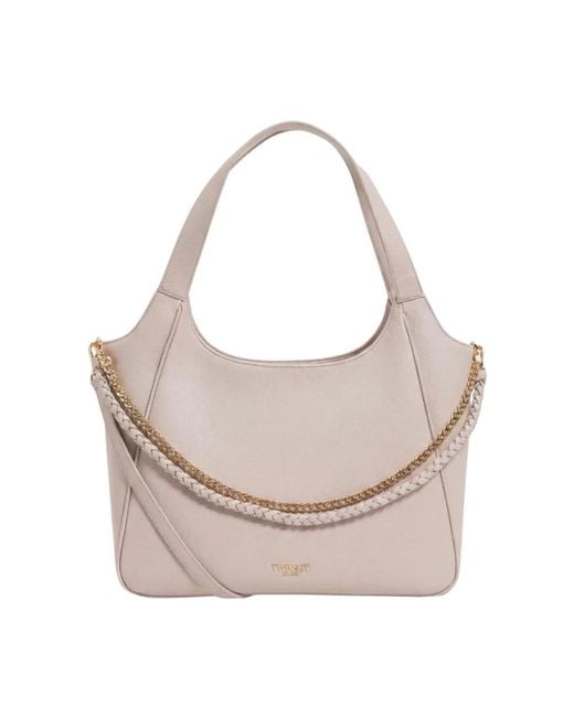 Twinset Gray Tote Bags