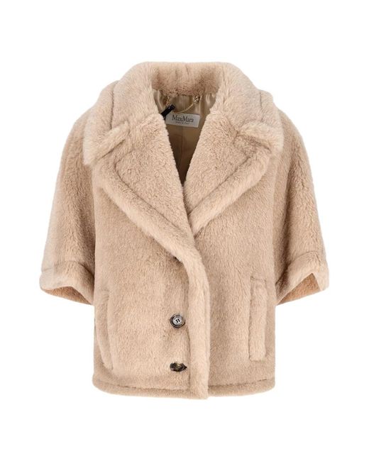 Max Mara Natural Faux Fur & Shearling Jackets