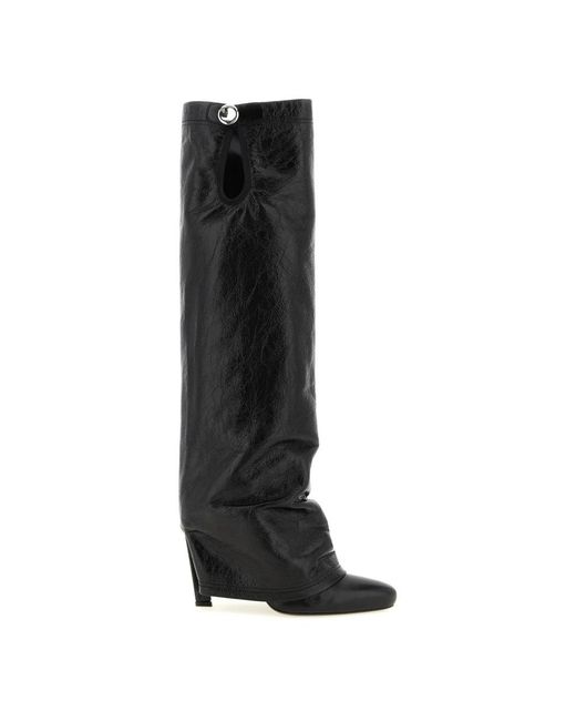 The Attico Black Heeled Boots