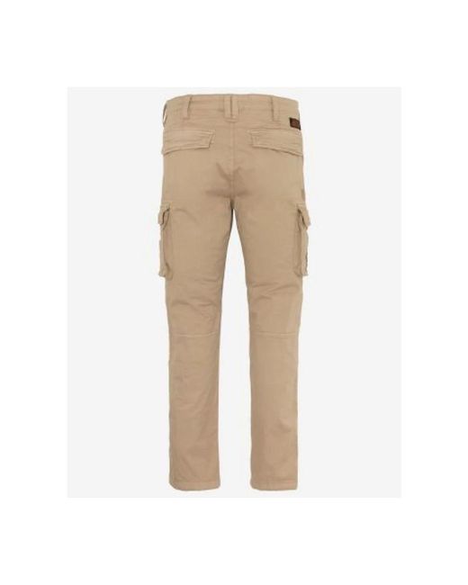 Schott Nyc Cargo hose mit vielen taschen in Natural für Herren