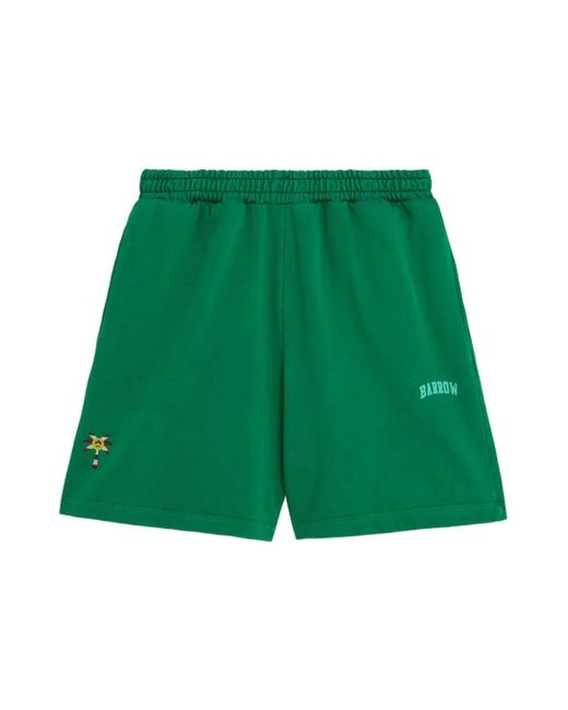 Barrow Cotton Shorts in het Green