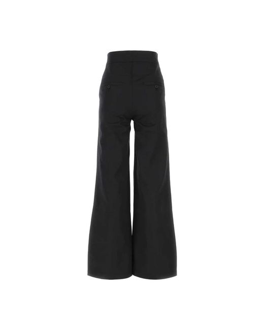 Palm Angels Black Wide Trousers