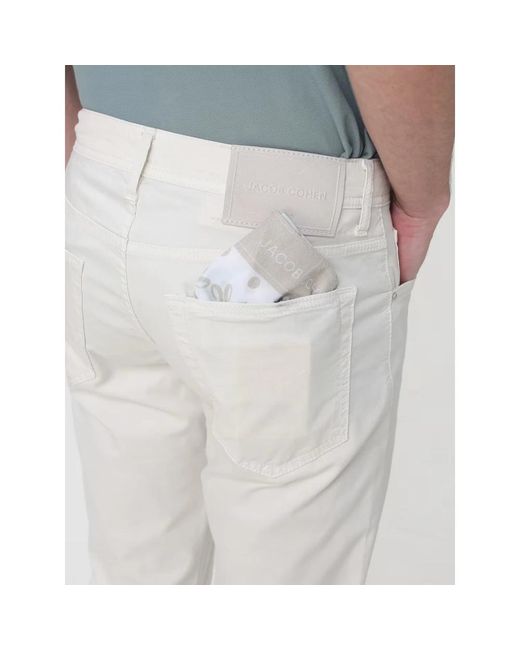 Jacob Cohen Gray Slim-Fit Trousers for men
