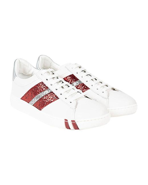 Bally Red Stylische Sneakers mit Bequemen Schnürsenkeln
