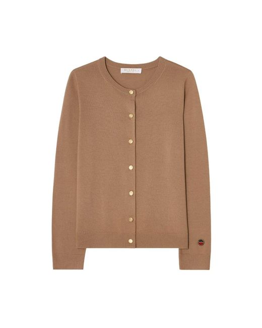 BUSNEL Truien & Vesten ,Bruin ,Wol Kee Cardigan in het Brown
