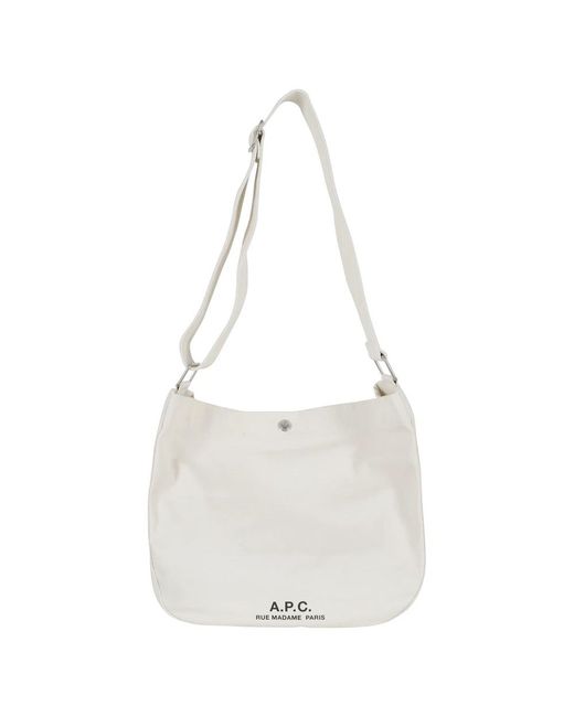 A.P.C. White Shoulder Bags for men