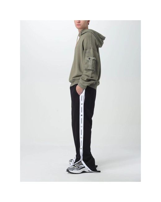 DSquared² Weiße Sweatpants Mit Seitentaste in Black für Herren