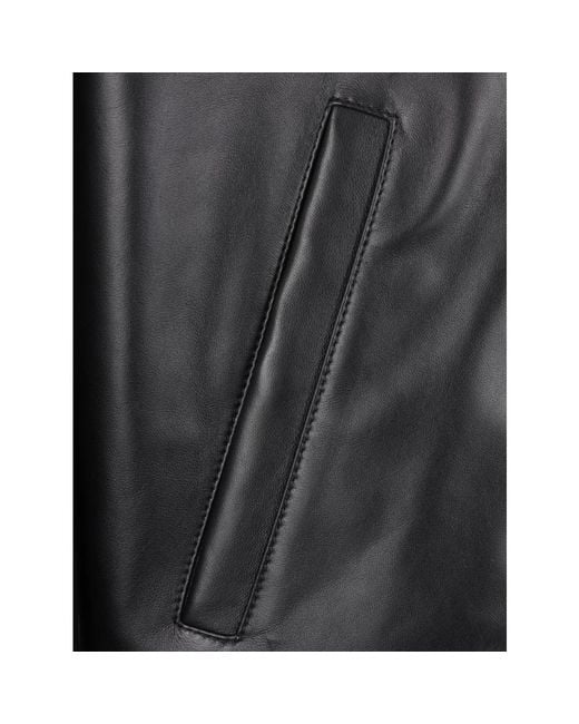 Loewe Black Leather Jackets for men