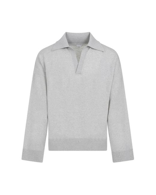 Bottega Veneta Gray Polo Shirts for men