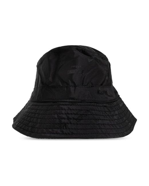 Moschino Black Monogram Hut