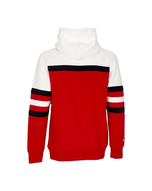 Mitchell & Ness Hoodies & Sweatvesten ,Veelkleurig ,Katoen Miami Heat Nba Hoodie in het Red voor heren