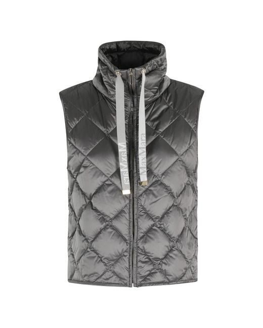 Max Mara Gray Waistcoats