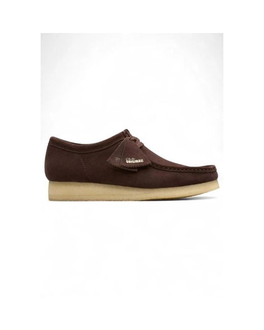 Clarks Brown Laced Shoes for men