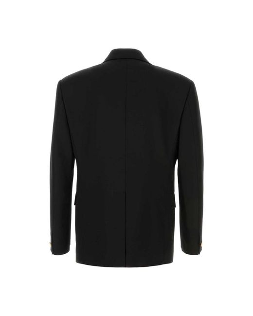 Versace Wool Blazer in het Black voor heren