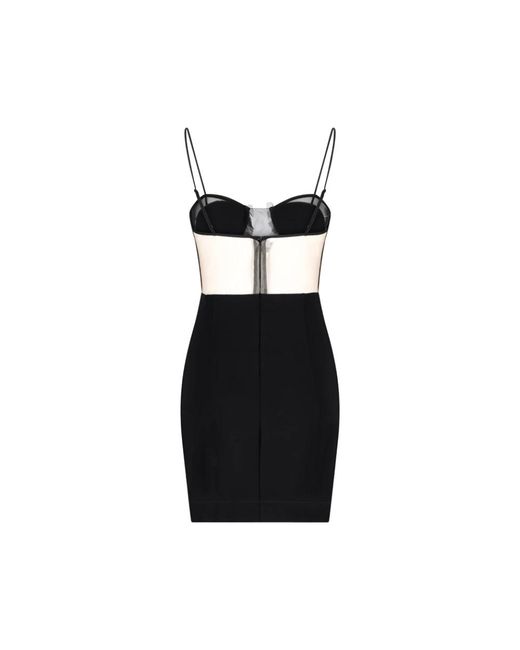 Nensi Dojaka Black Flower Mini Dress
