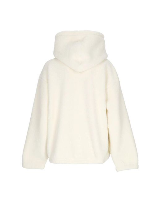 Obey White Collegiate Hoodie Fleece Unbleached