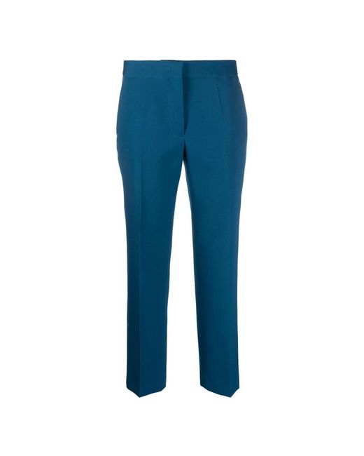 Jil Sander Blue Straight Trousers