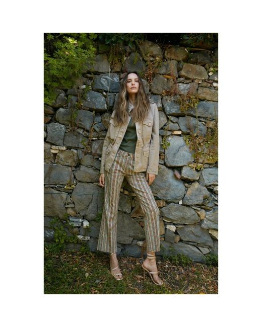 Mason's Wide Trousers in het Metallic
