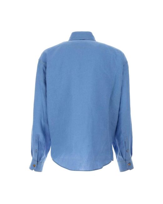 Versace Blue Casual Shirts for men
