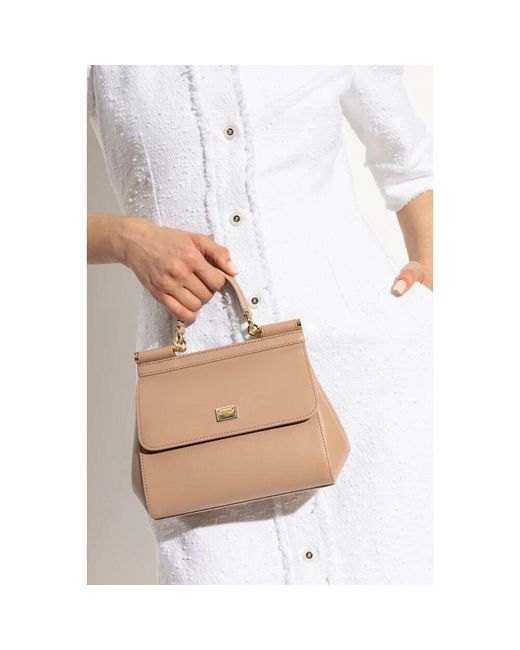 Dolce & Gabbana Natural Schultertasche sicily medium