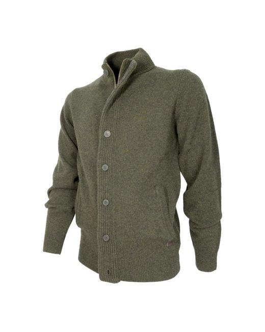 Cardigans Barbour de hombre de color Green