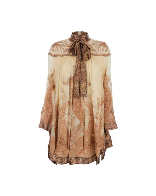 Zimmermann Brown Short Dresses