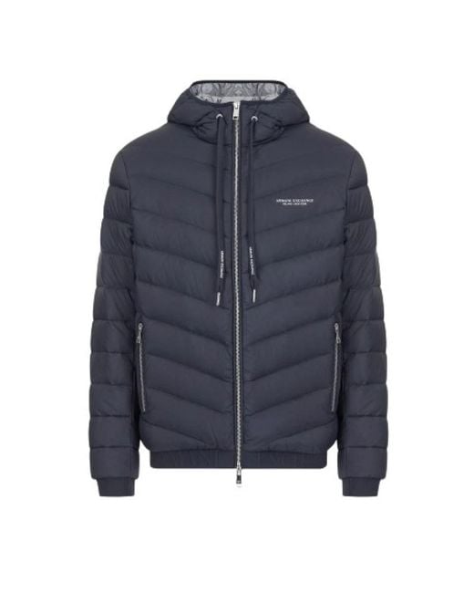 ARMANI EXCHANGE Blue Down Jackets for men