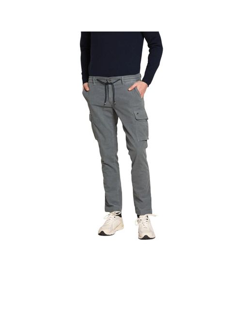 Mason's Blue Slim-Fit Trousers for men