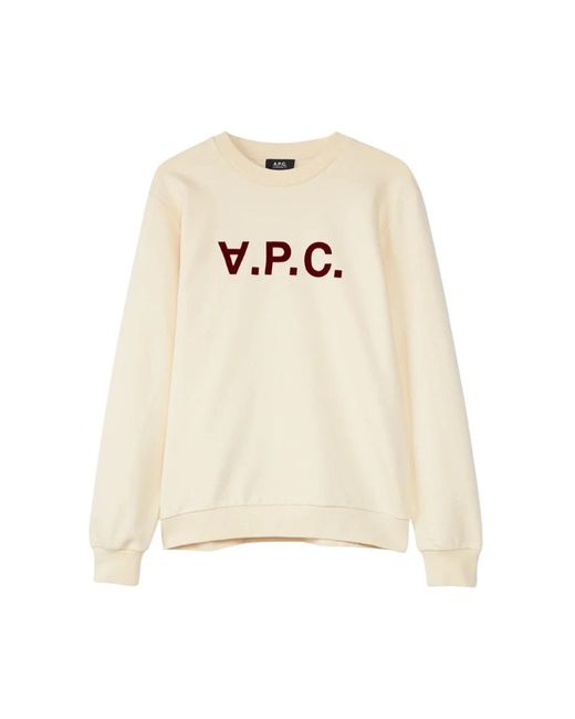 A.P.C. White Sweatshirts for men