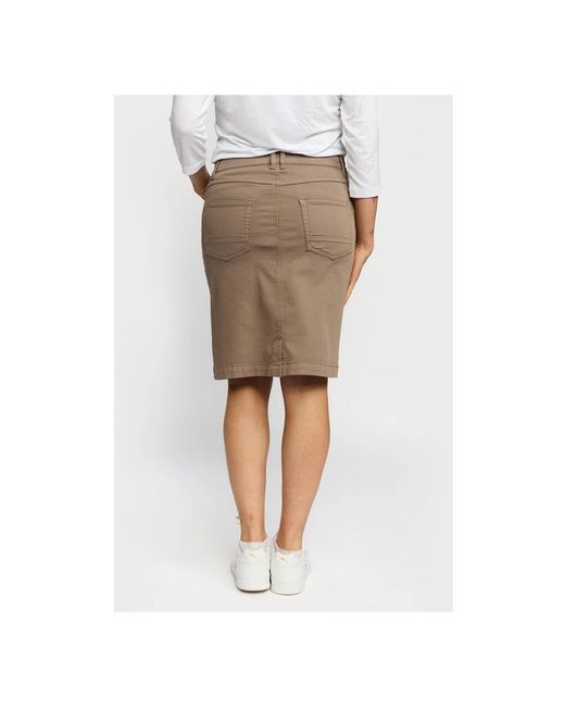 2-Biz Natural Midi Skirts