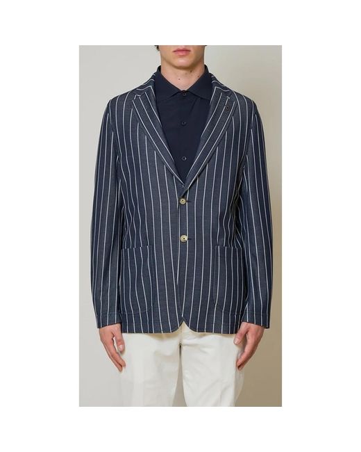 Paoloni Blue Blazers for men