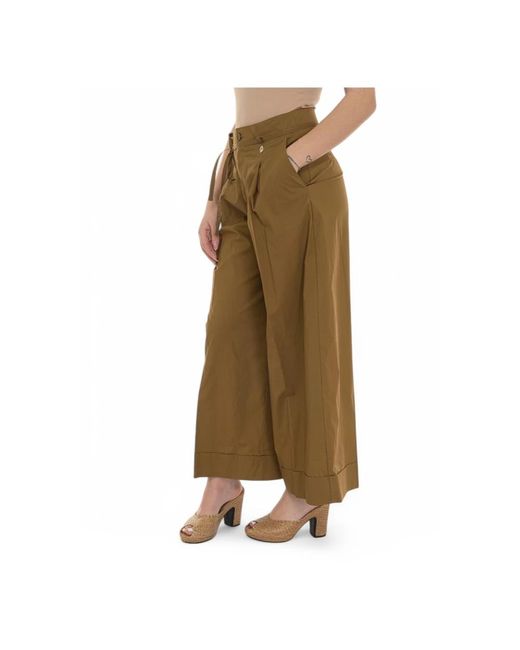 Liu Jo Natural High Waist Cropped Hose Mit Taschen