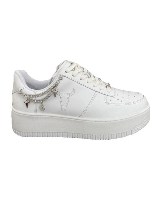 Windsor Smith White Weiße Low-Top-Sneaker