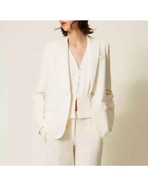 Twinset Natural Blazers