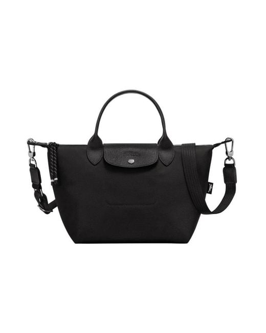 Longchamp Black Shopping Bags