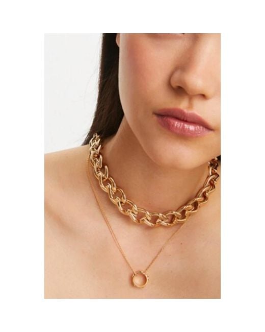 Tory Burch Metallic Icon Studs Circle Anhänger