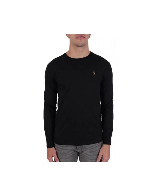 Ralph Lauren Black Long Sleeve T-Shirts for men