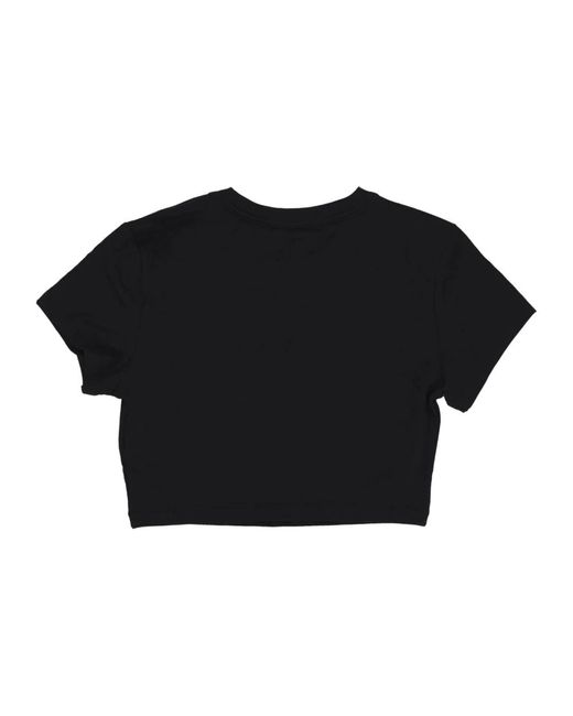 Nike Black Sportswear Chill Knit Crop Top Schwarz
