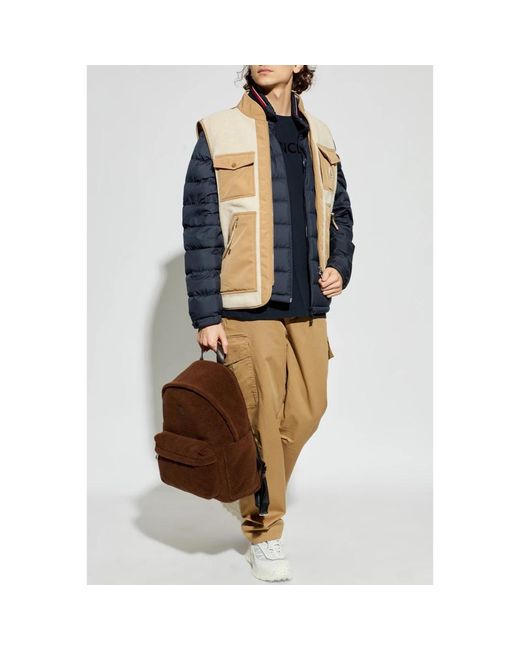 Moncler Jassen ,Polyester Karakai Vest in het Natural voor heren