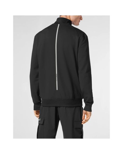 Philipp Plein Fitness ,Zwart ,Polyester Jogging Jacket in het Black voor heren