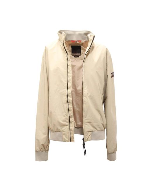 Napapijri Natural Bomber Jackets for men